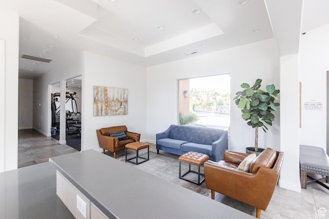 266 N 2020 W # 74, Hurricane, UT 84737 - living area featuring baseboards, recessed lighting, and a raised ceiling