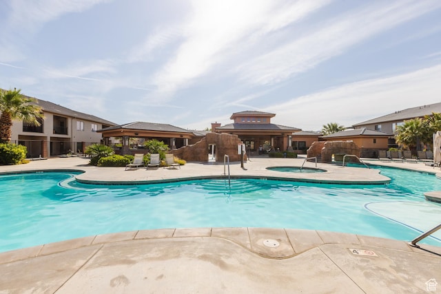 266 N 2020 W # 74, Hurricane, UT 84737 - community pool with a gazebo, a patio area, and a community hot tub