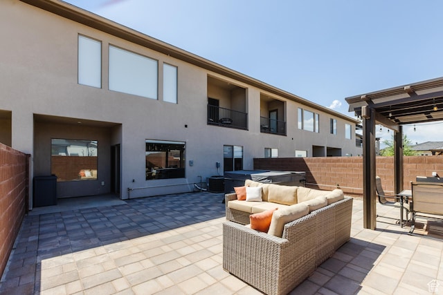 266 N 2020 W # 74, Hurricane, UT 84737 - view of patio with central AC unit and an outdoor hangout area