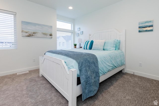356 W Oregon Trail Dr Unit 100, Garden City, UT 84028 - bedroom featuring carpet, baseboards, and recessed lighting