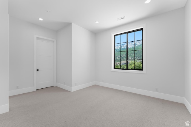 3851 W Box Elder Cir, Alpine, UT 84004 - unfurnished room featuring light carpet, recessed lighting, and baseboards