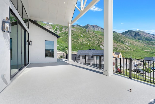 3851 W Box Elder Cir, Alpine, UT 84004 - view of patio featuring a mountain view