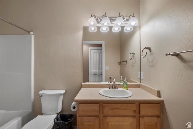 1754 E Cedar Trails Way, Eagle Mountain, UT 84005 - full bath featuring vanity, toilet, and shower / bath combination