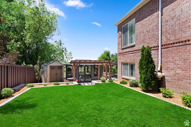 4715 S 1500 E, Ogden, UT 84403 - view of yard featuring a pergola and a patio area