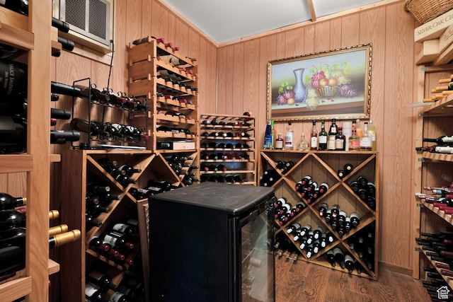 4715 S 1500 E, Ogden, UT 84403 - wine area with wooden walls and wood finished floors