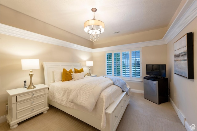 13279 S Berry Ln, Draper, UT 84020 - bedroom featuring light carpet, a chandelier, and baseboards