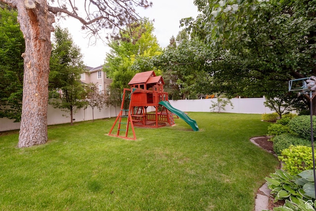 13279 S Berry Ln, Draper, UT 84020 - view of yard with a playground