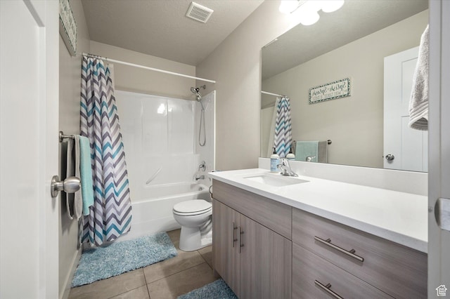 4488 S Haven Creek Rd W Unit 25D, West Haven, UT 84401 - bathroom with tile patterned floors, vanity, shower / tub combo with curtain, and toilet