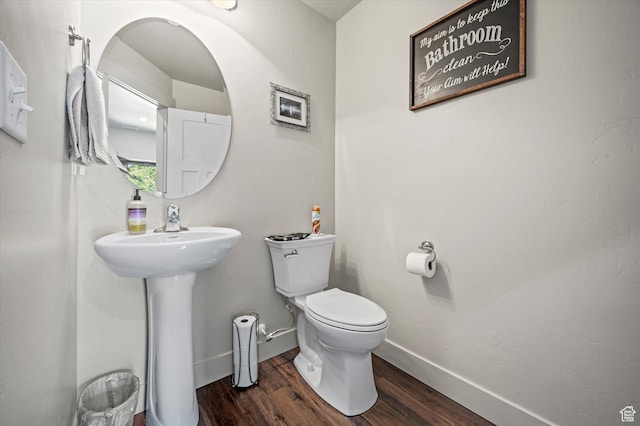 4488 S Haven Creek Rd W Unit 25D, West Haven, UT 84401 - bathroom with wood finished floors, toilet, and baseboards