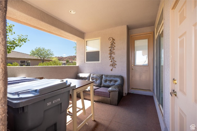 3400 E Hidden Springs Dr, Washington, UT 84780 - view of patio featuring a balcony