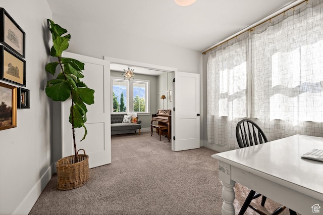 12387 Timberline Dr Unit 53, Highland, UT 84003 - office area featuring carpet and baseboards