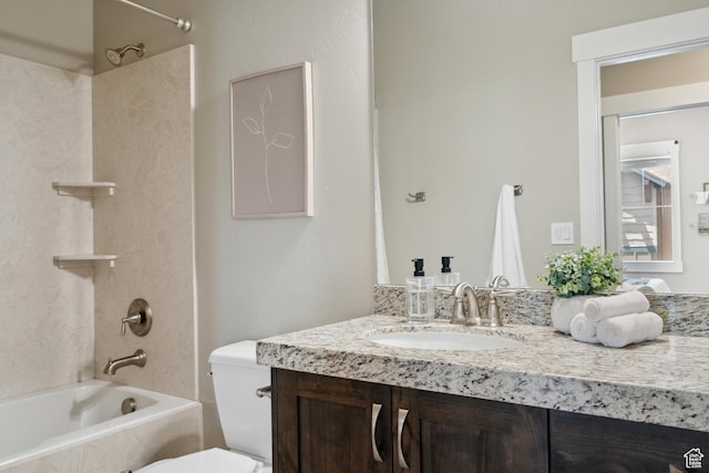 13609 N Hill Climb Ln, Kamas, UT 84036 - full bathroom featuring toilet, shower / bathtub combination, and vanity