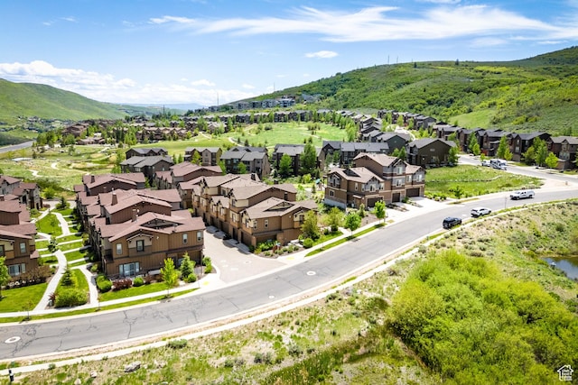 13609 N Hill Climb Ln, Kamas, UT 84036 - aerial view of residential area featuring a mountain backdrop