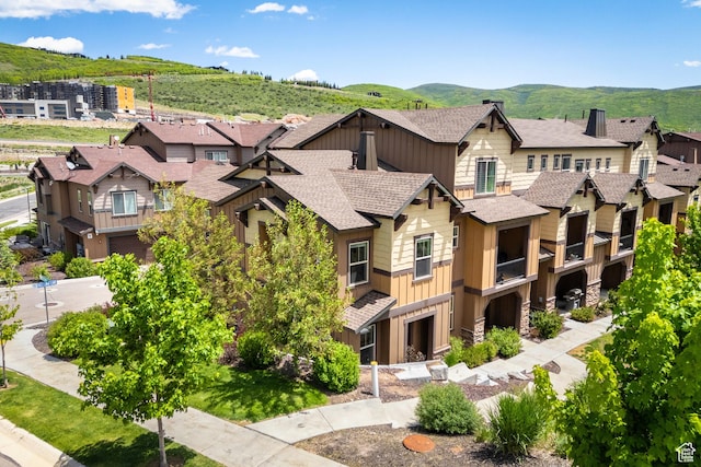 13609 N Hill Climb Ln, Kamas, UT 84036 - aerial perspective of suburban area with mountains