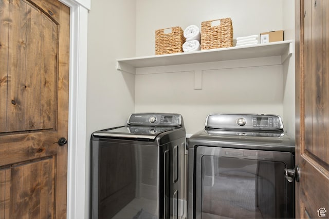 13609 N Hill Climb Ln, Kamas, UT 84036 - laundry room with independent washer and dryer