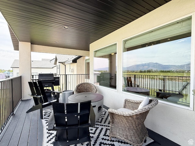 1852 N 4100 W, Plain City, UT 84404 - balcony featuring a mountain view