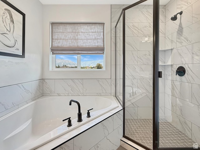 1852 N 4100 W, Plain City, UT 84404 - bathroom with a bath and a stall shower