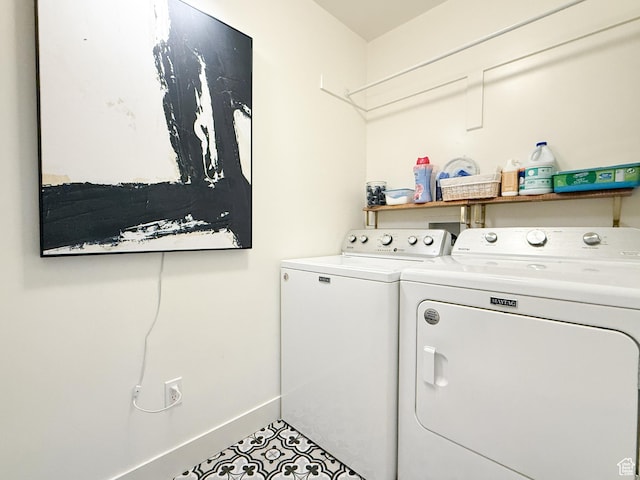 1852 N 4100 W, Plain City, UT 84404 - laundry area featuring washer and dryer and baseboards