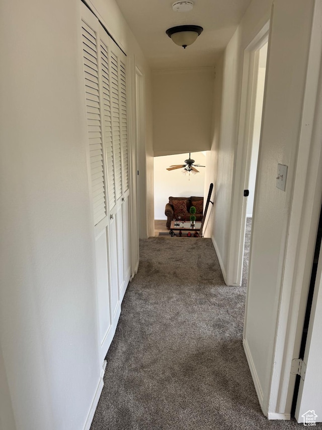 1102 W 860 N, Provo, UT 84604 - hallway featuring dark colored carpet and baseboards