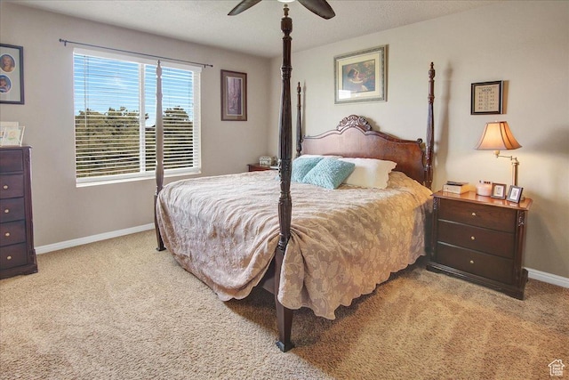 2118 W Foxwood St, West Haven, UT 84401 - bedroom with light carpet, baseboards, and a ceiling fan