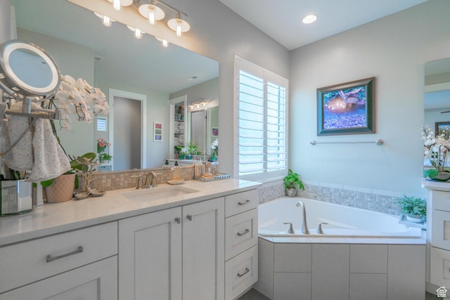 2573 S 3160 E, St George, UT 84790 - bathroom with vanity and a garden tub