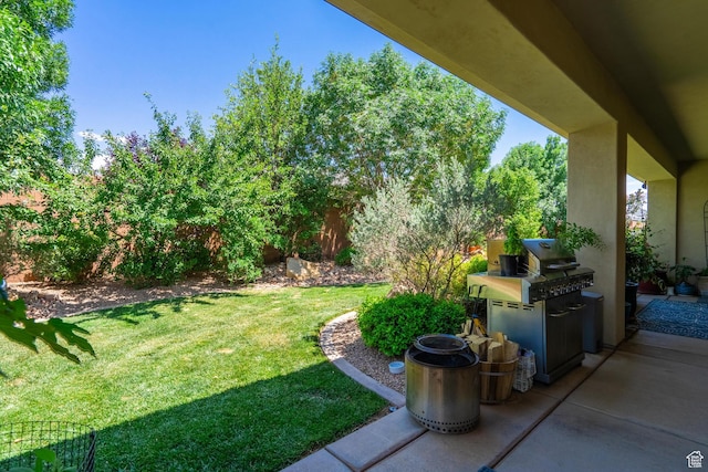 2573 S 3160 E, St George, UT 84790 - view of yard with a patio area