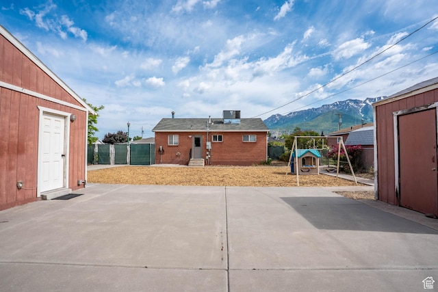 425 W 600 N, Orem, UT 84057 - view of patio with a mountain view and a playground