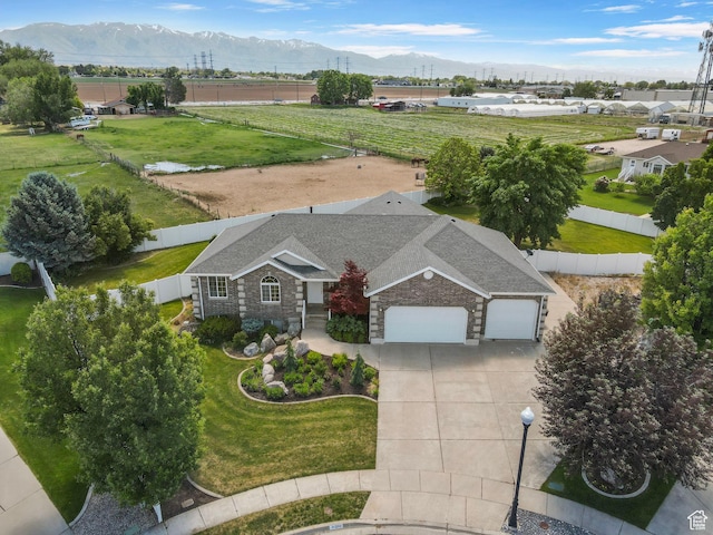 1202 N 2155 W, Clinton, UT 84015 - overview of rural landscape with a mountain backdrop