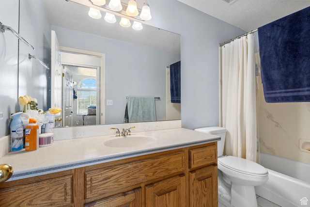 1202 N 2155 W, Clinton, UT 84015 - bathroom with vanity, toilet, and shower / tub combo