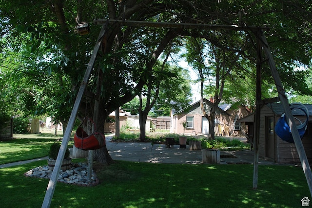 385 E 300 N, Spanish Fork, UT 84660 - view of yard featuring a patio area