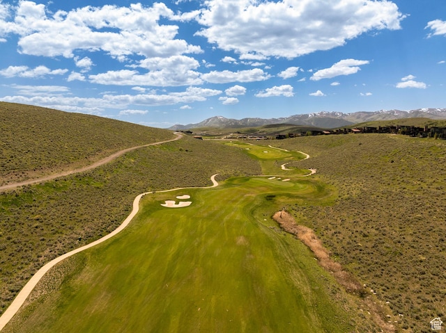 6650 Golden Bear Loop, Park City, UT 84098 - bird's eye view of a mountain backdrop and a golf club