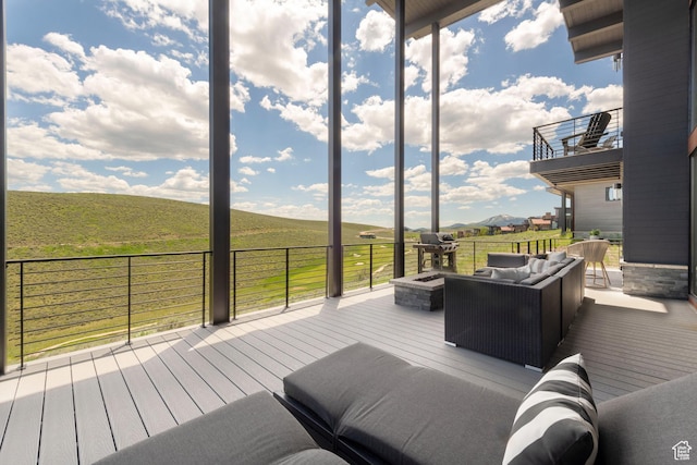 6650 Golden Bear Loop, Park City, UT 84098 - wooden deck with an outdoor hangout area
