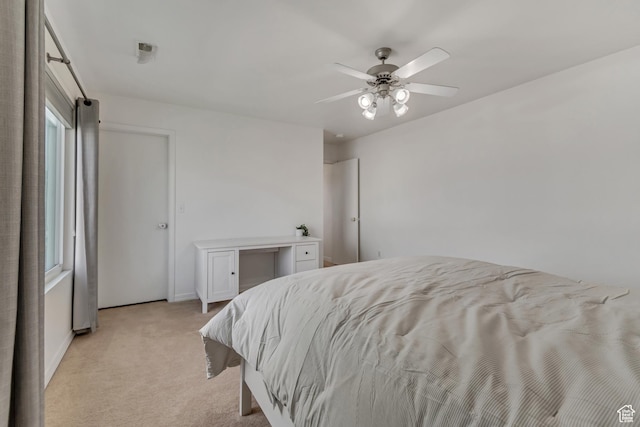856 S 1580 W, Lehi, UT 84043 - bedroom featuring light colored carpet, a ceiling fan, and baseboards