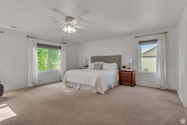 856 S 1580 W, Lehi, UT 84043 - carpeted bedroom with multiple windows, baseboards, and a ceiling fan