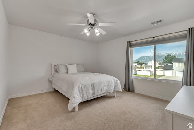 856 S 1580 W, Lehi, UT 84043 - bedroom featuring light carpet, baseboards, and ceiling fan