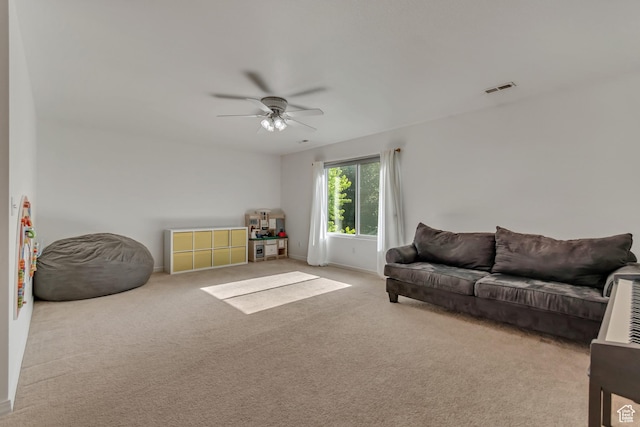 856 S 1580 W, Lehi, UT 84043 - living area with ceiling fan, carpet, and baseboards