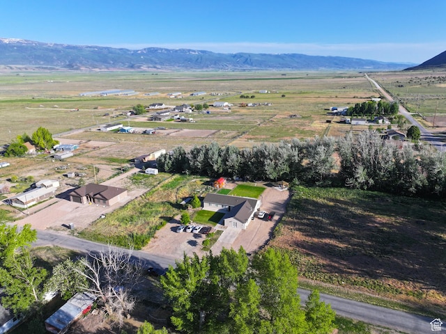 115 W 200 S, Wales, UT 84667 - aerial overview of property's location featuring rural landscape and mountains