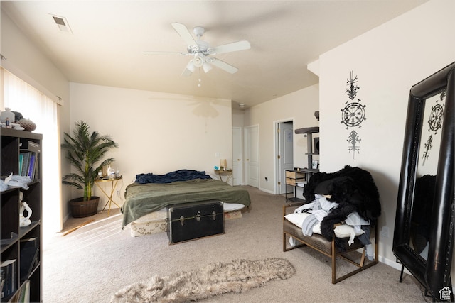 2056 E Middleton Clb, St George, UT 84770 - carpeted bedroom with a ceiling fan