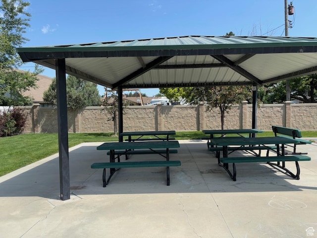 9681 S Zakro Ln, South Jordan, UT 84095 - view of property's community with a gazebo and a patio area