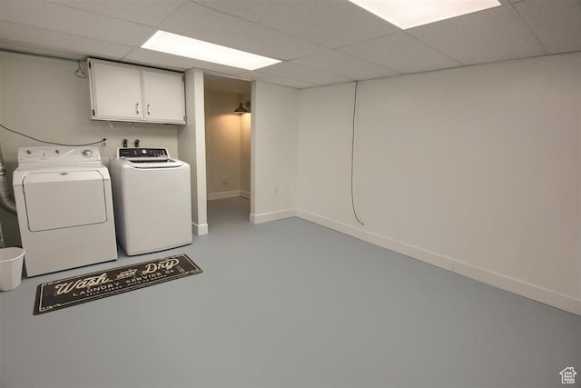 3600 S 6580 W, West Valley City, UT 84128 - washroom featuring cabinet space, washer and dryer, and baseboards