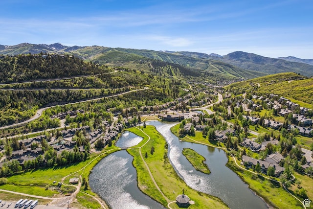 1709 Lakeside Cir, Park City, UT 84060 - aerial view of residential area featuring a water and mountain view