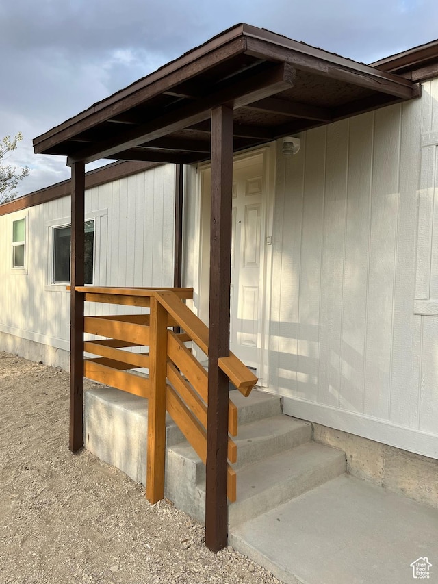 380 W Main, Myton, UT 84052 - wooden deck with entry steps