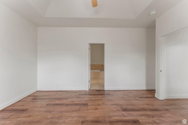 4236 N 2375 W, Cedar City, UT 84721 - unfurnished room with wood finished floors, ceiling fan, and baseboards