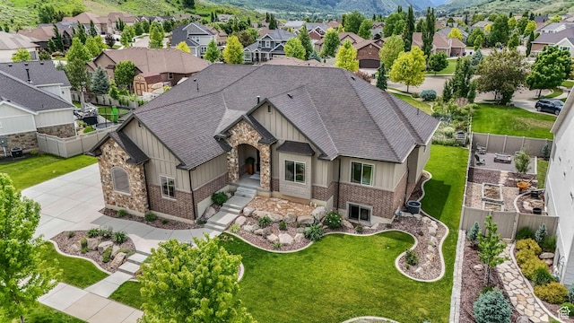 6035 Hidden Valley Rd, Mountain Green, UT 84050 - aerial view of residential area with a mountainous background