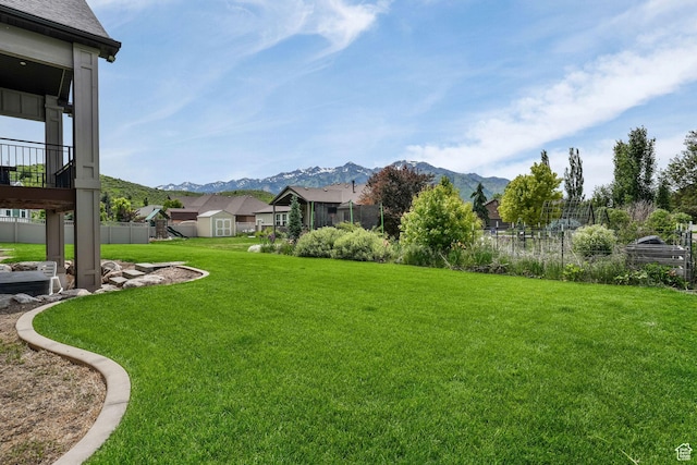 6035 Hidden Valley Rd, Mountain Green, UT 84050 - view of yard with a mountain view and a residential view