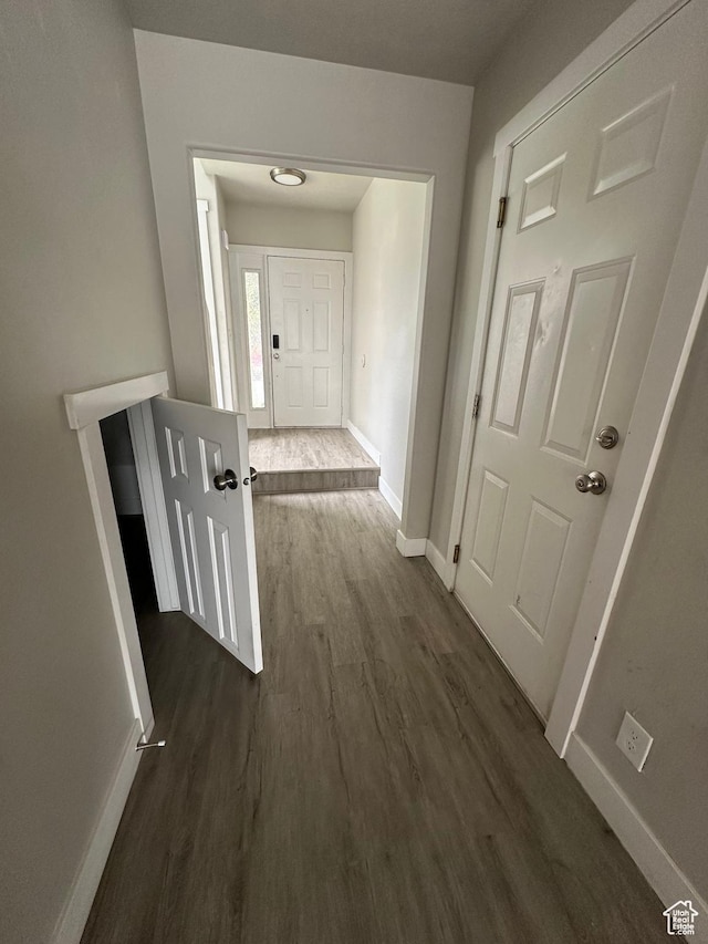 39 W 1930 N, Tooele, UT 84074 - hallway with dark wood-type flooring and baseboards