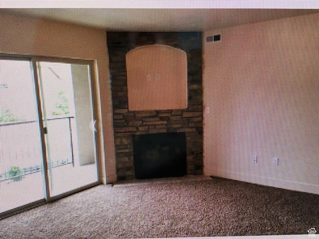1045 S 1700 W Unit 912, Payson, UT 84651 - unfurnished living room featuring a stone fireplace