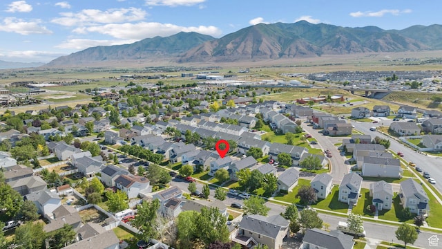 1722 N 80 E, Tooele, UT 84074 - aerial view of property's location featuring mountains and nearby suburban area