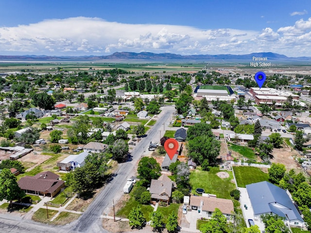 30 N 100 W, Parowan, UT 84761 - aerial view of residential area with a mountain backdrop
