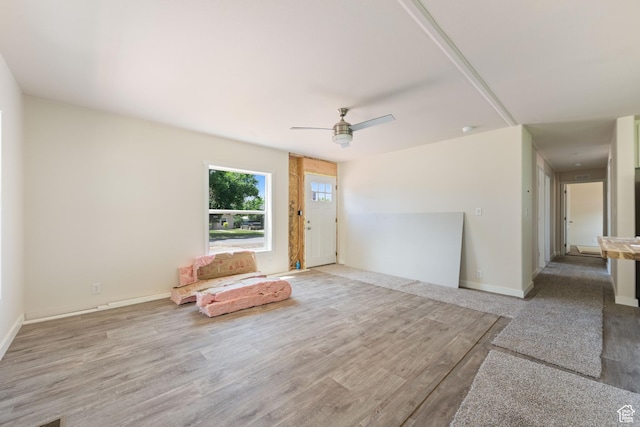 30 N 100 W, Parowan, UT 84761 - unfurnished room featuring a ceiling fan, wood finished floors, and baseboards
